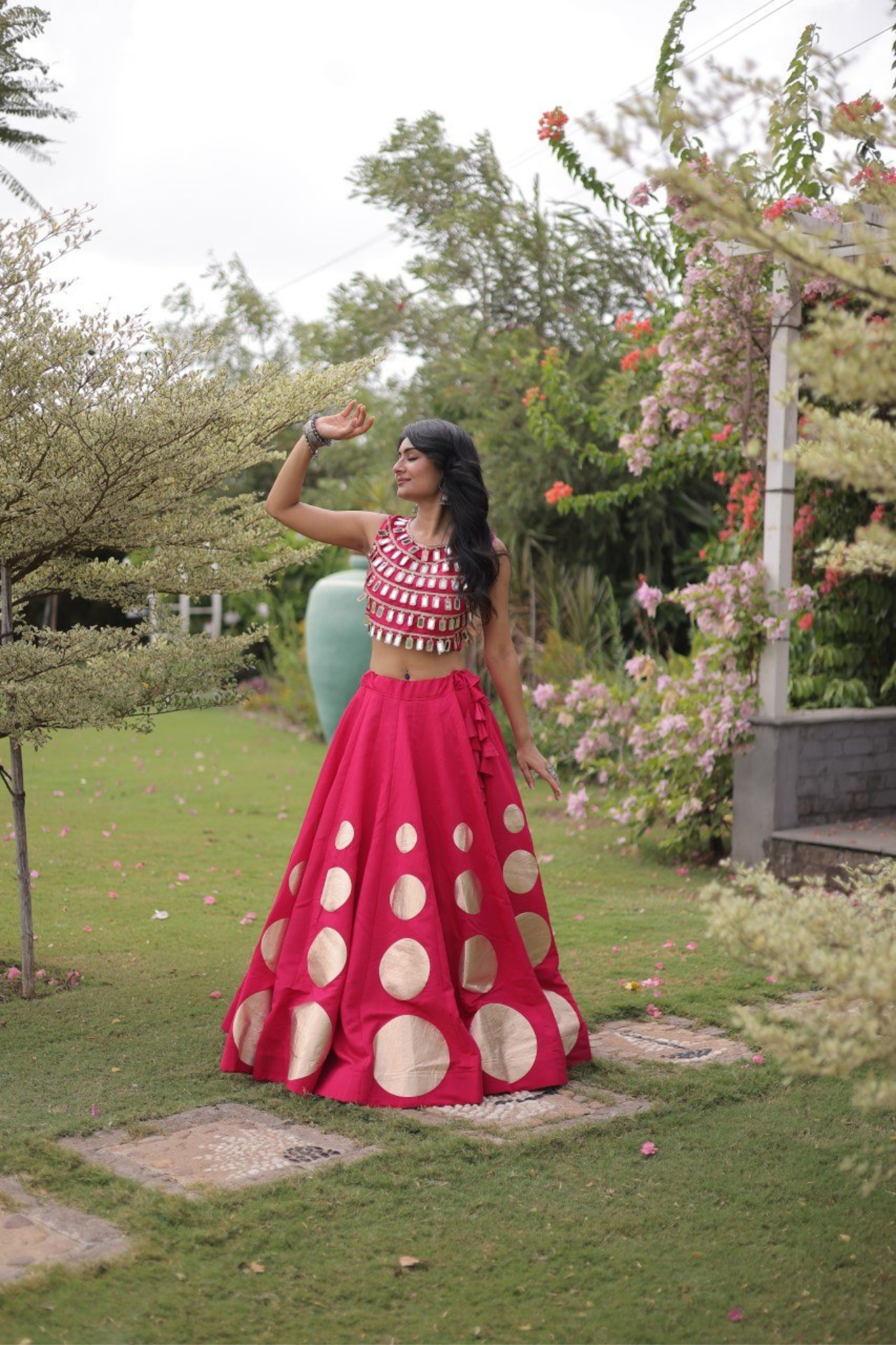 Premium Mirror Work Lehenga Choli for Women | Designer Party & Festive Wear