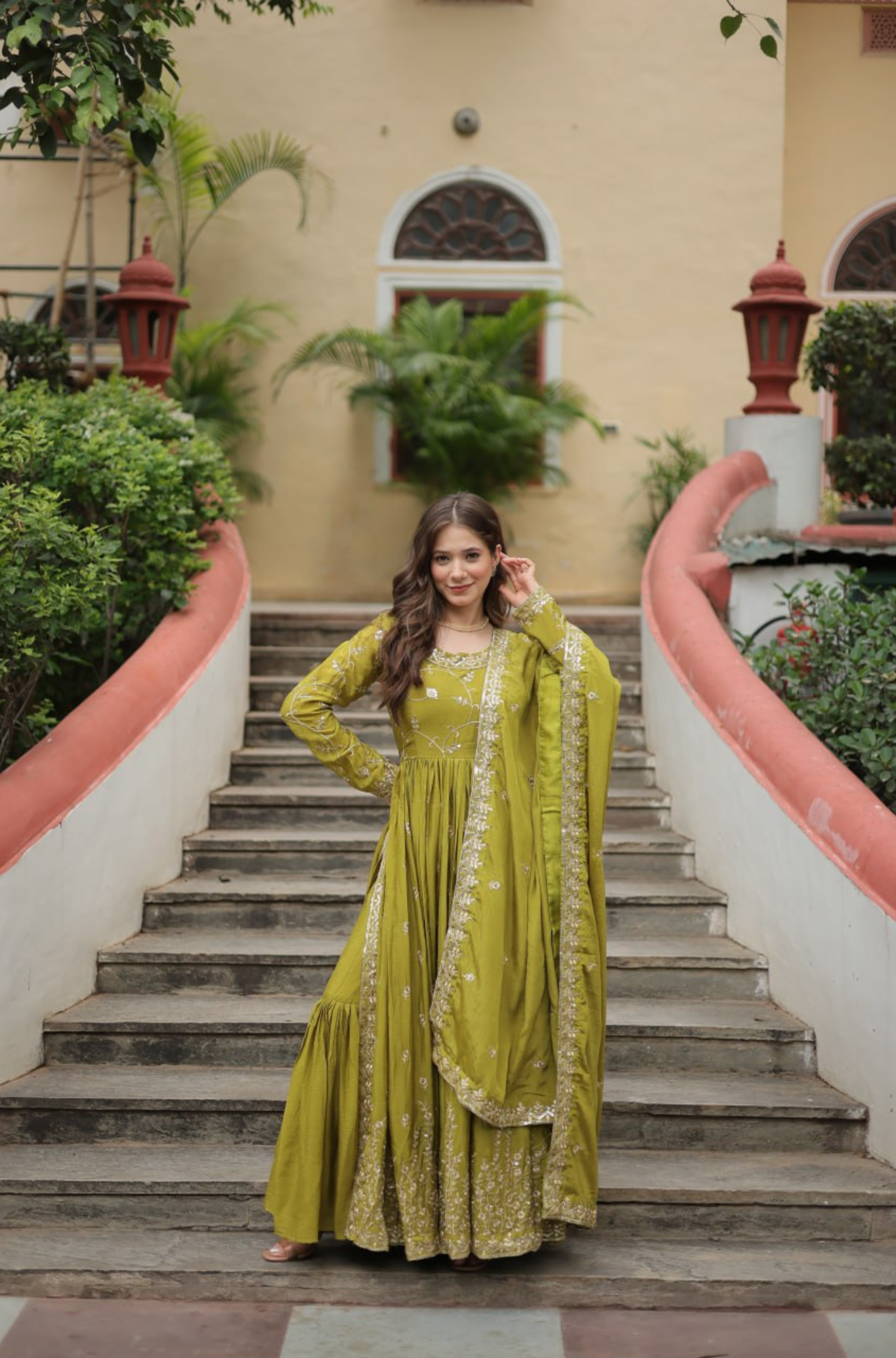 Designer Embroidered Sharara Set with Dupatta for Women