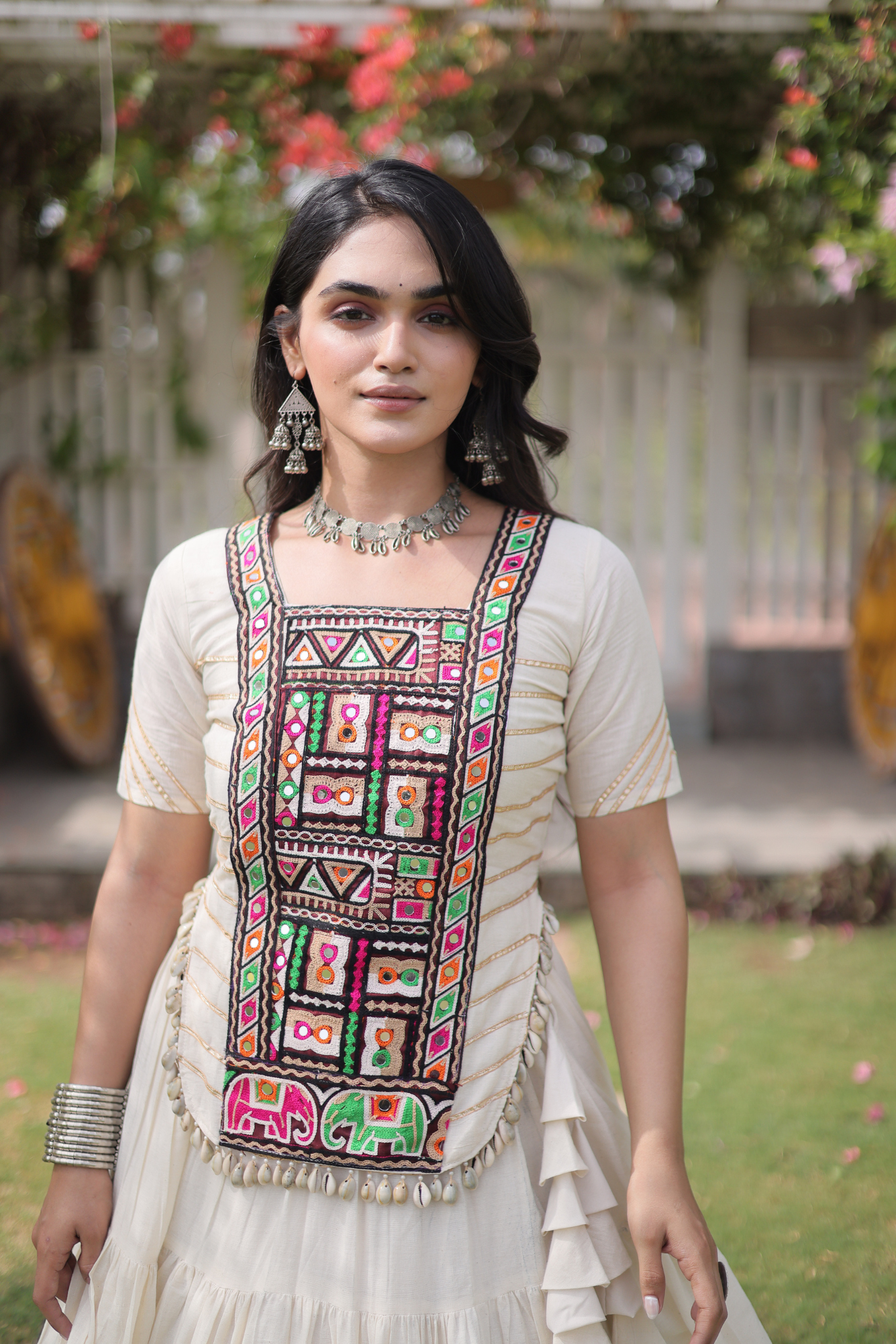 Women's Designer Embroidered Lehenga Set with Kutchi Gamthi Work | Traditional Navratri, Garba, Festive & Wedding Wear