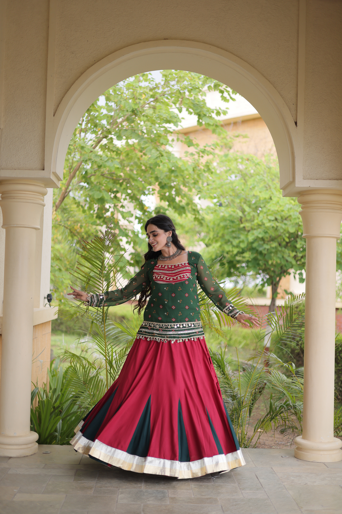 Women’s Embroidered Kurta with Flared Lehenga Set | Festive Ethnic Wear for Women