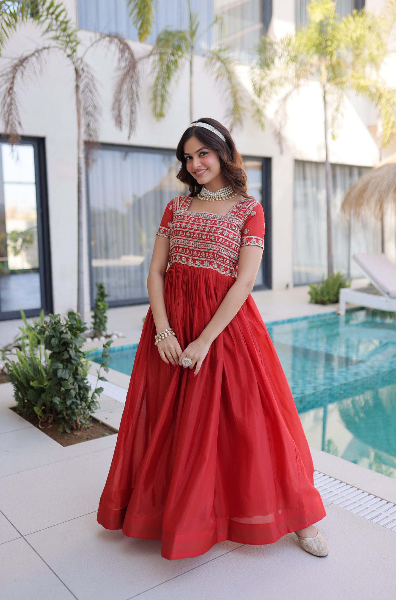 Designer Party Wear Ethnic Anarkali Dress for Women