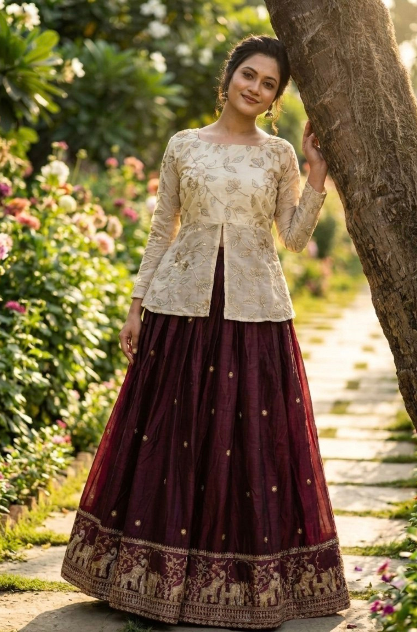 Women's Designer Embroidered Lehenga Choli Set