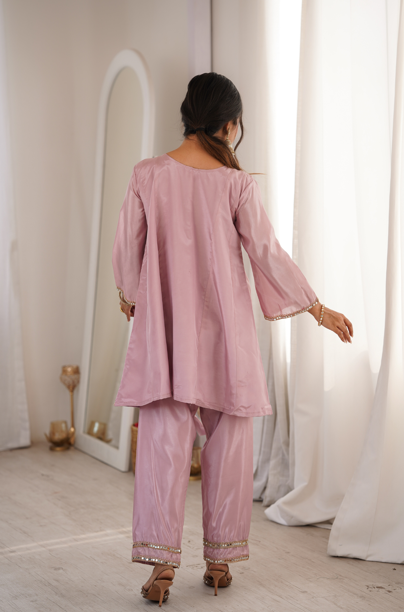 Traditional Mirror Work Dress for Women