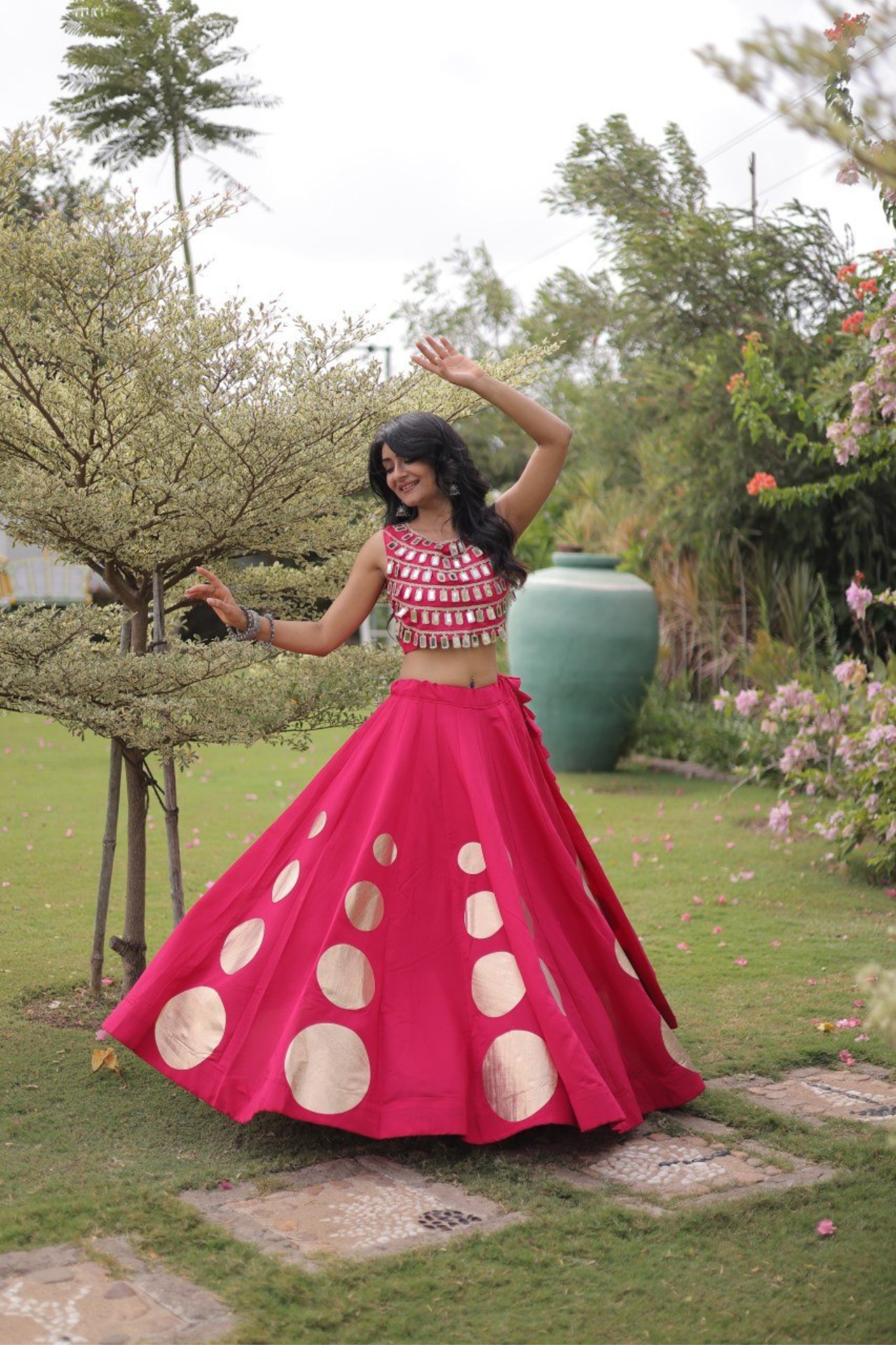 Premium Mirror Work Lehenga Choli for Women | Designer Party & Festive Wear