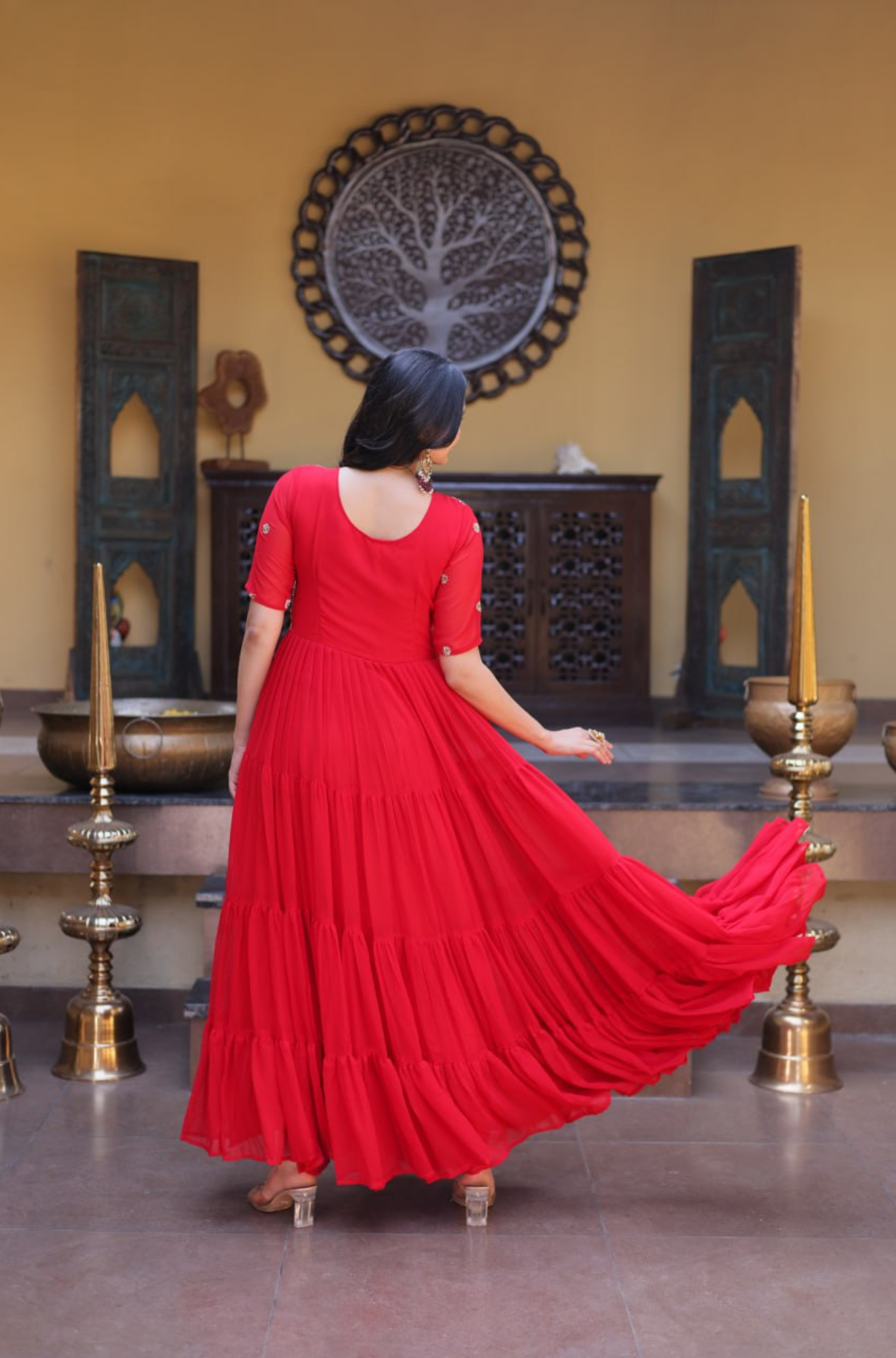 Women’s Designer Embroidered Anarkali Gown
