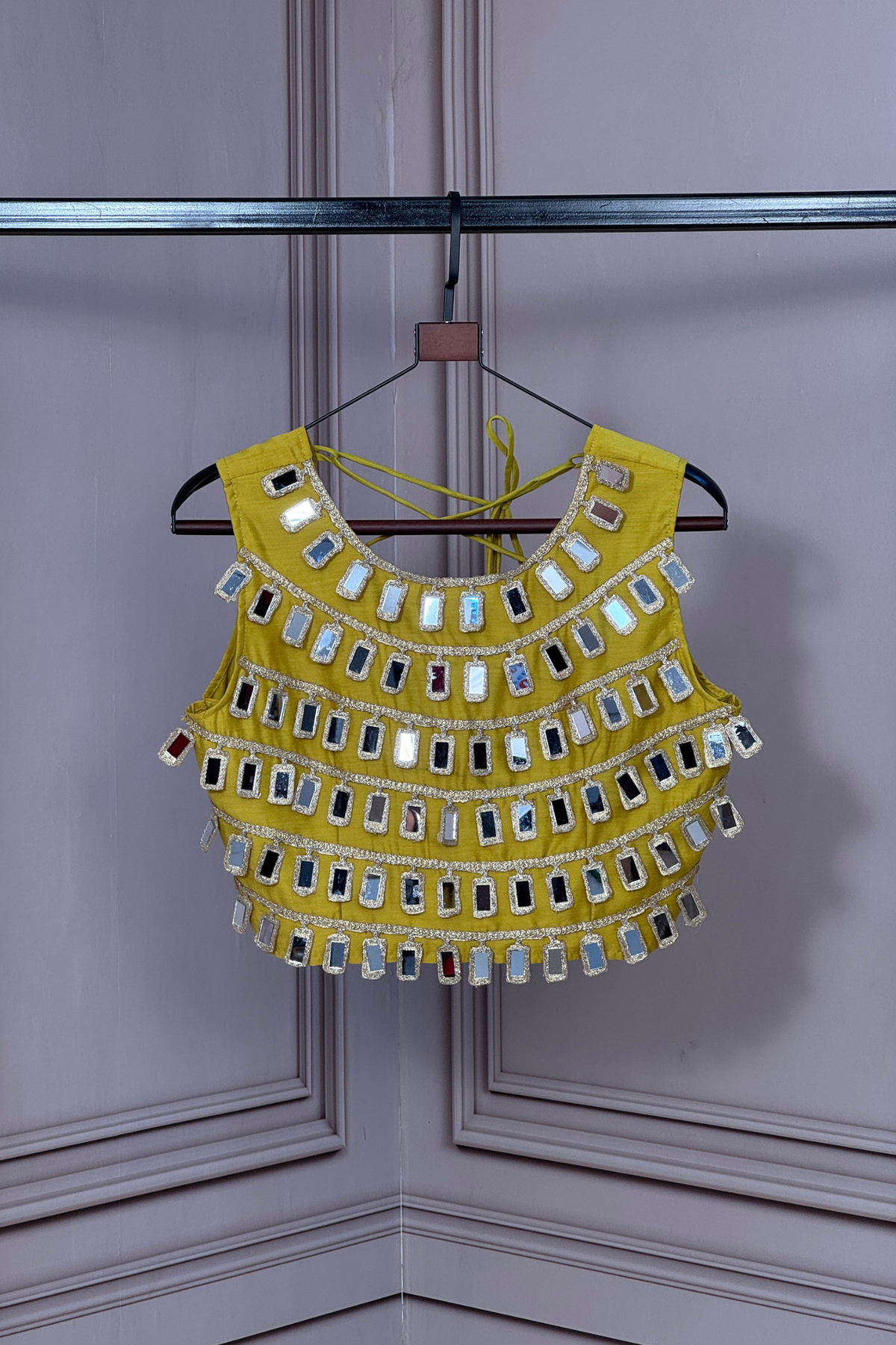 Designer Mirror Work Embroidered Blouse for Women #NavratriSpecial #NavratriOutfit