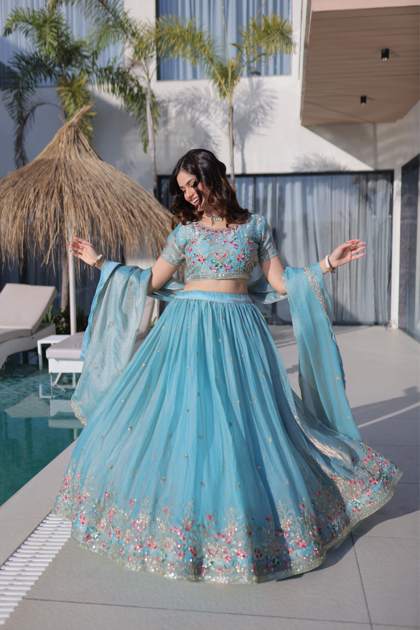 Women's Premium Embroidered Lehenga Choli with Dupatta