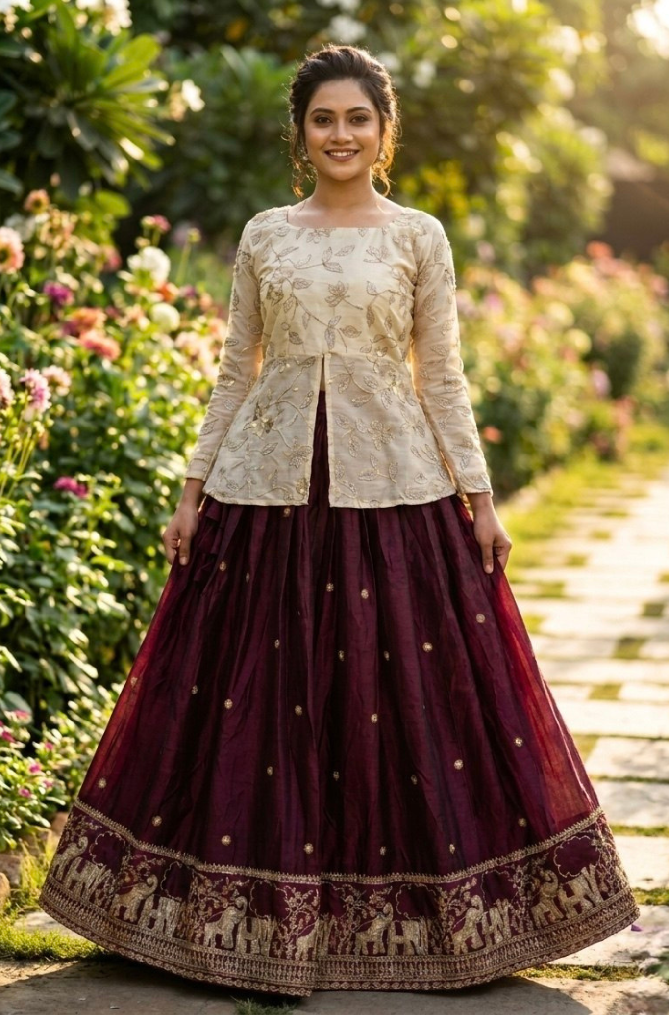 Women's Designer Embroidered Lehenga Choli Set