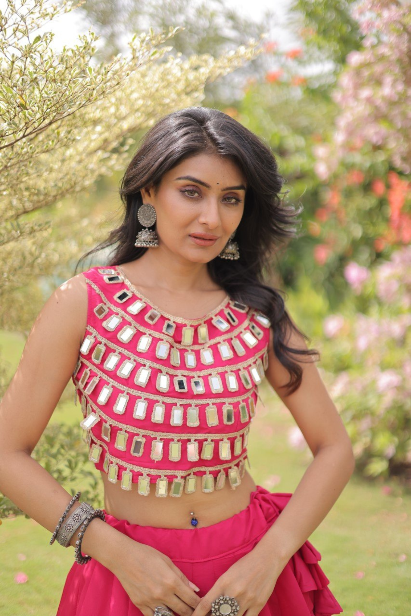 Premium Mirror Work Lehenga Choli for Women | Designer Party & Festive Wear