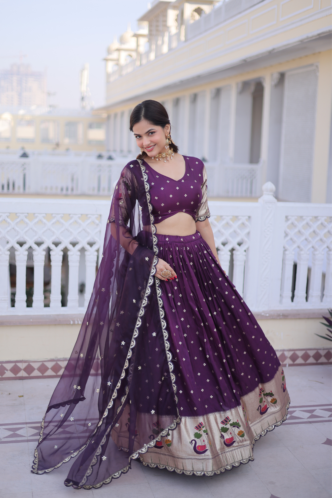 Designer Lehenga Choli with Dupatta Set for Women Party Wear Ethnic Outfit