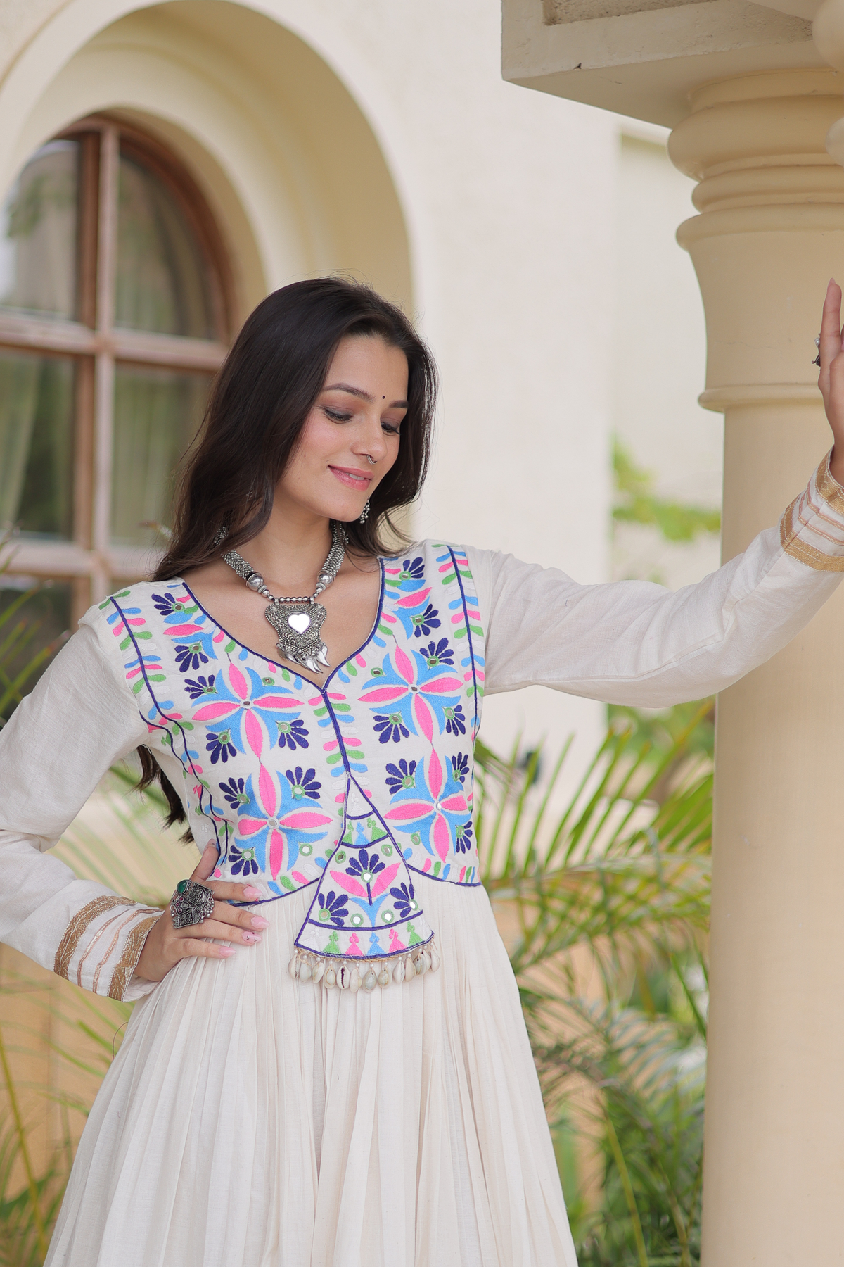 Women’s Designer Anarkali Gown | Embroidered Ethnic Floor Length Dress