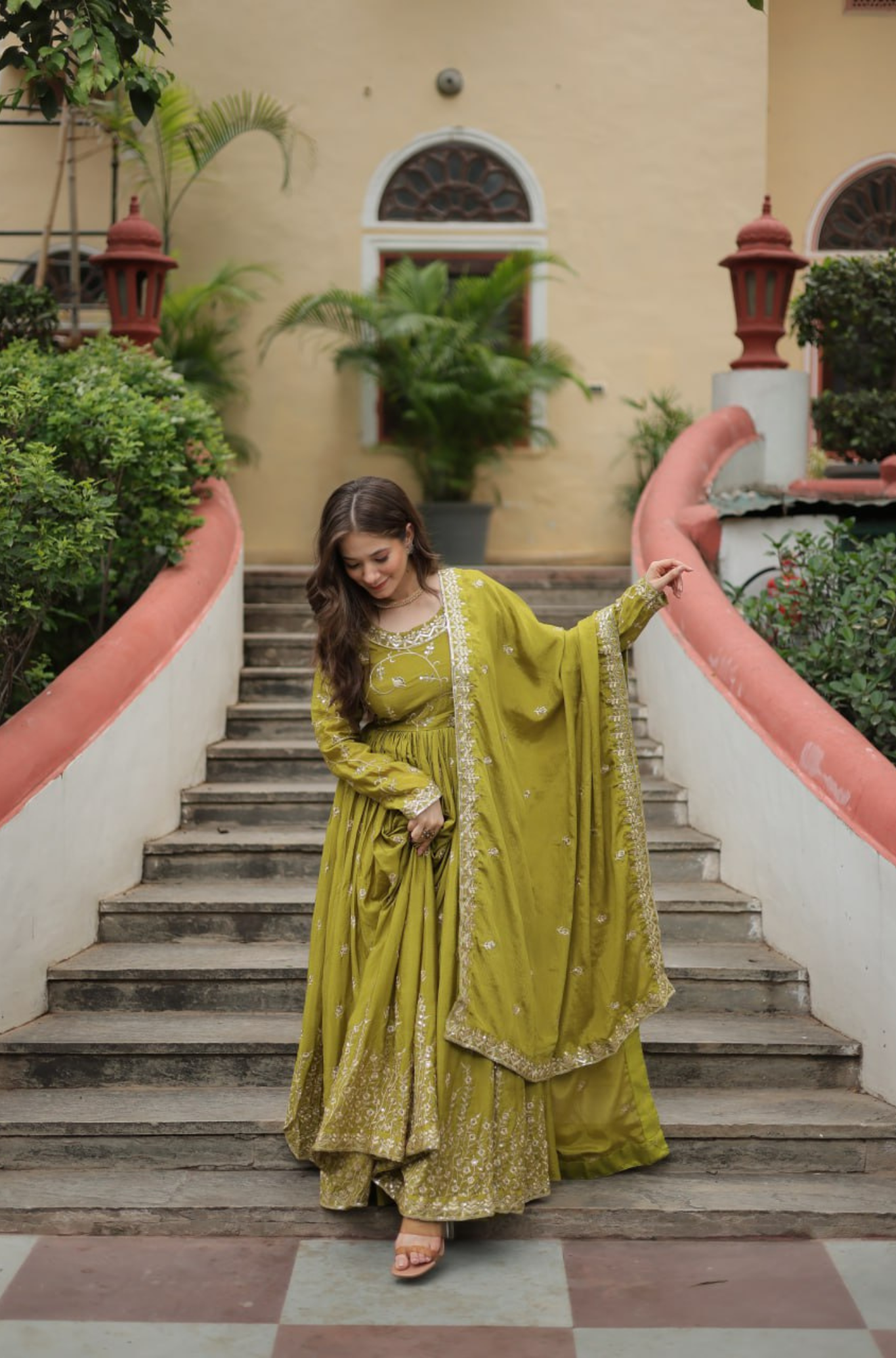 Designer Embroidered Sharara Set with Dupatta for Women