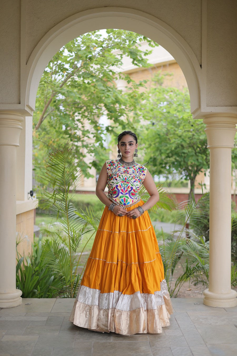 Women’s Designer Embroidered Lehenga Choli Set | Ethnic Flared Skirt with Traditional Blouse | Wedding & Festive Wear