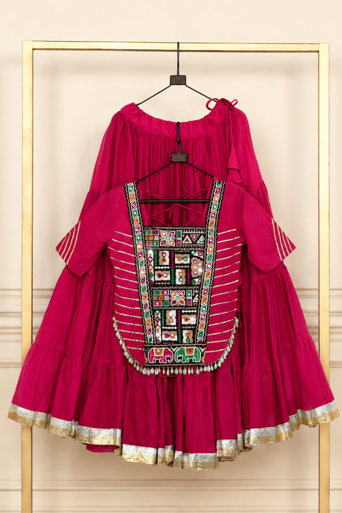 Women’s Designer Navratri Lehenga Choli Set | Embroidered Ethnic Garba & Festive Wear