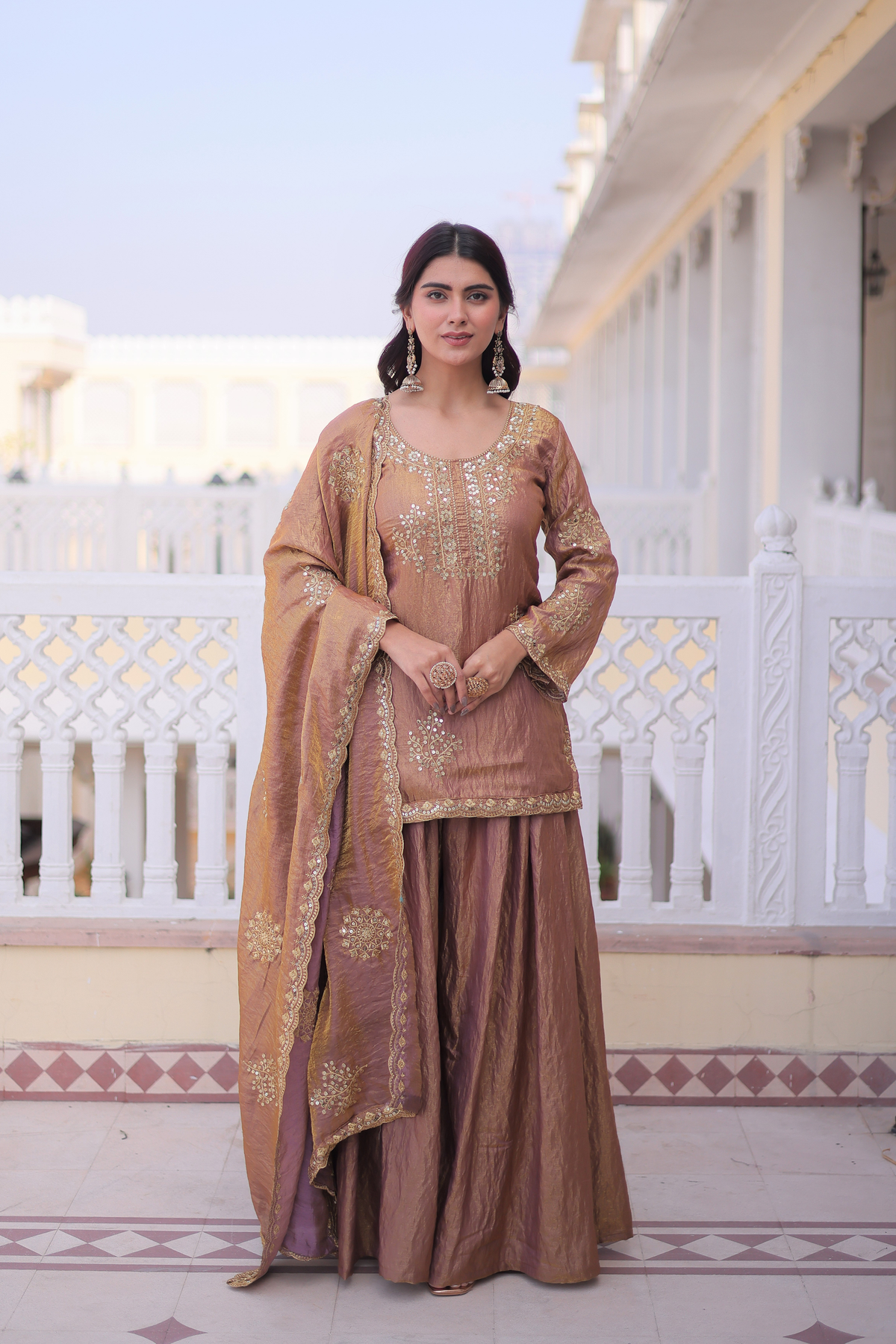 Premium Designer Kurta Sharara Set for Women